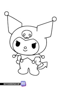 Kuromi coloring pages
