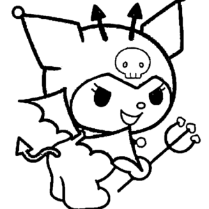 Kuromi coloring pages printable for free download