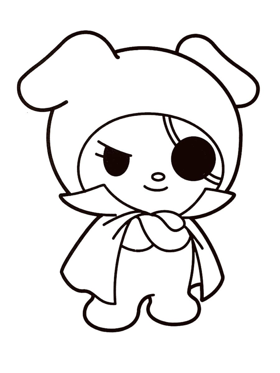 Kuromi coloring pages