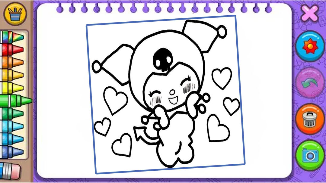 Kuromi sanr coloring android s apk download for free