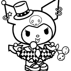Kuromi coloring pages printable for free download