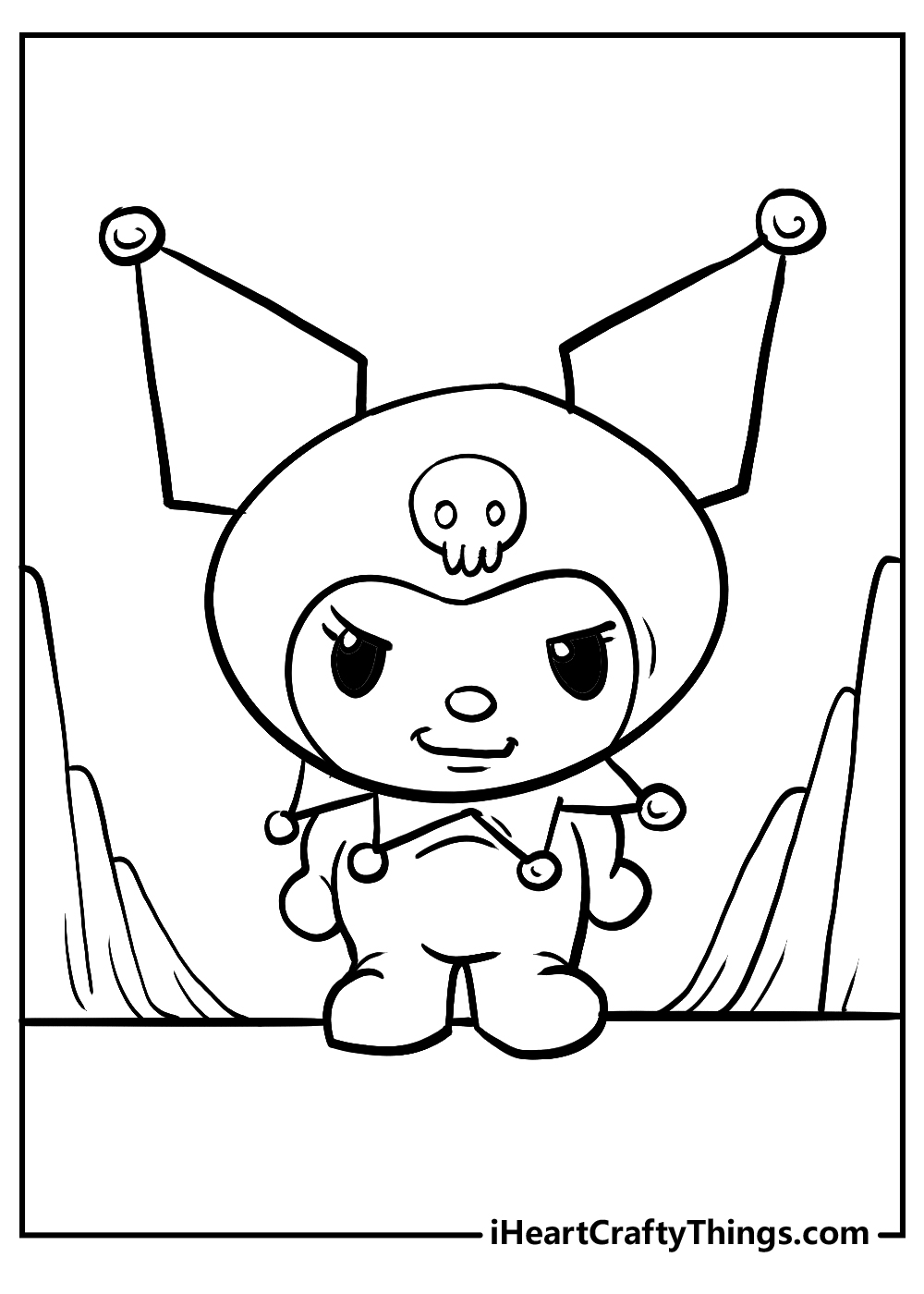 Printable kuromi coloring pages updated