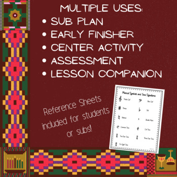 Kwanzaa music coloring pages