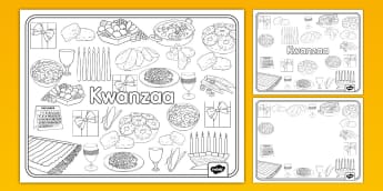 Printable kwanzaa coloring pages for kids usa