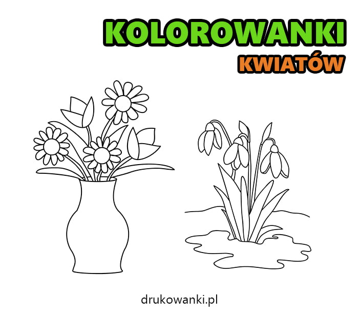 Kolorowanki kwiatãw