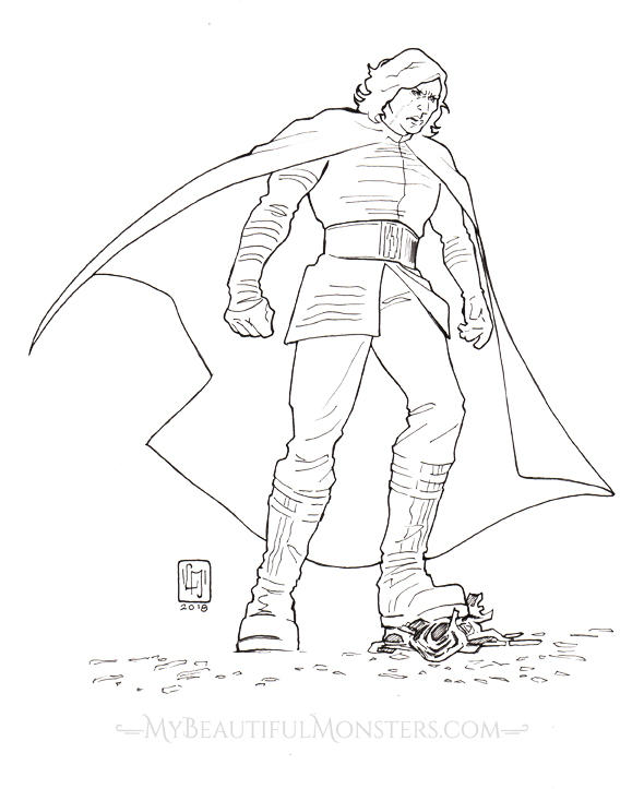 Kylo ren sketch mission by mybeautifulmonsters on