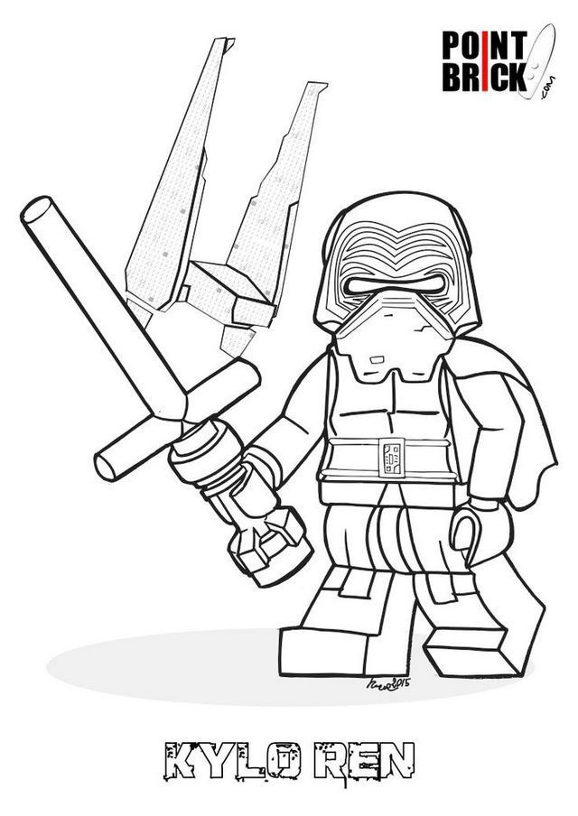 Lego kylo ren coloring sheet for star wars fans lego coloring pages lego star wars star wars coloring sheet