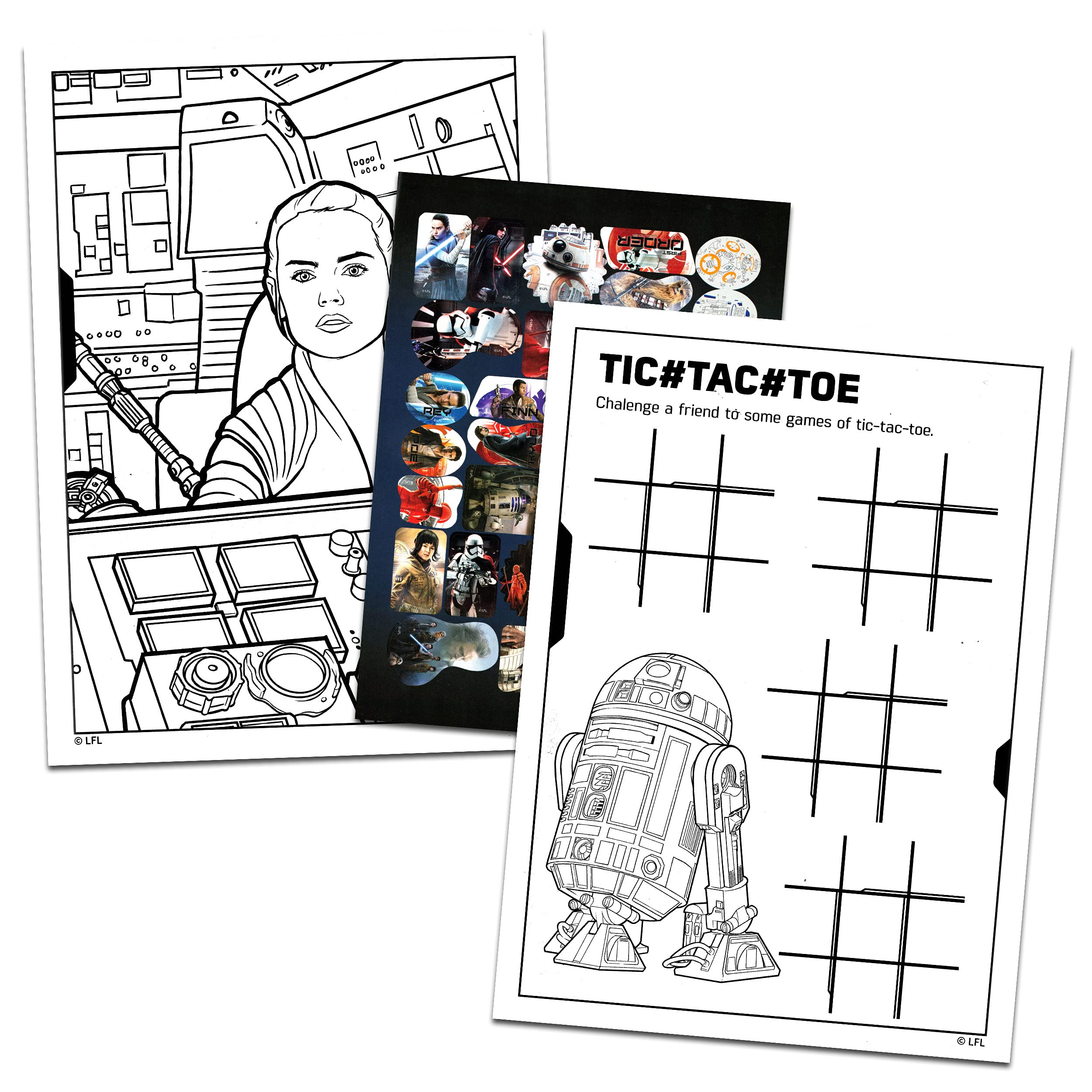 Star wars coloring book bundle star wars the force awakens coloring and activity books featuring kylo ren rey stormtroopers bb