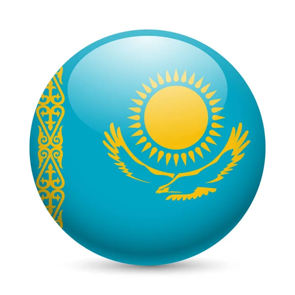Flag kazakhstan glossy icon button kazakh flag stock photo by panthermediaseller