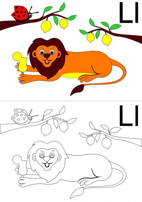 Alphabet coloring page