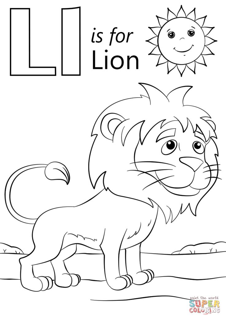 Explore beautiful letter l coloring pages