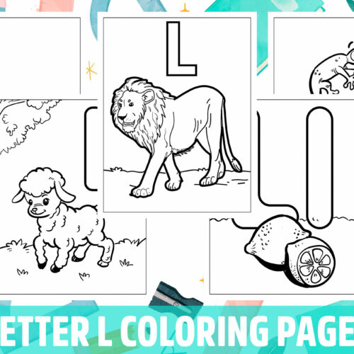 Letter l coloring pages for kids girls boys teens birthday school activity made by teachers
