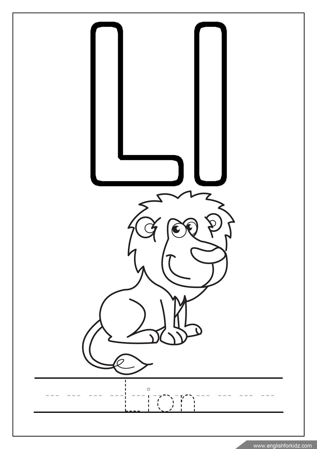 English for kids step by step alphabet coloring pages letters k