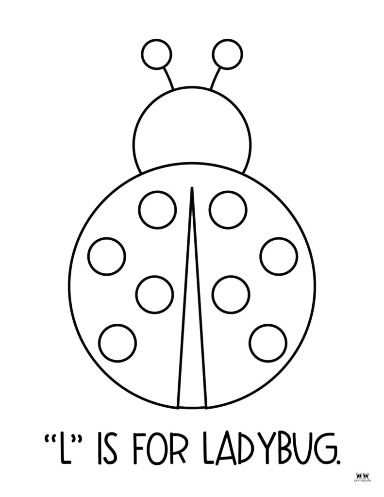 Letter l coloring pages