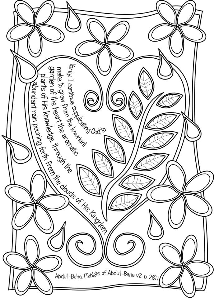 Leaves of wisdom coloring book