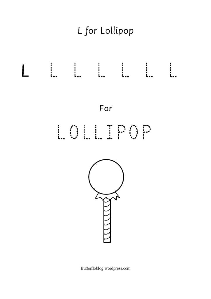 L is for lollipop