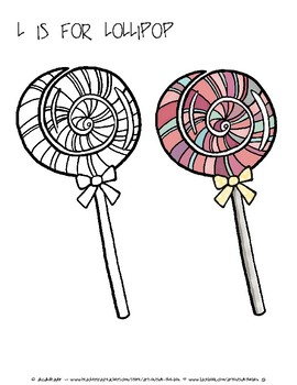 The letter l coloring page clip art by hey artmama tpt