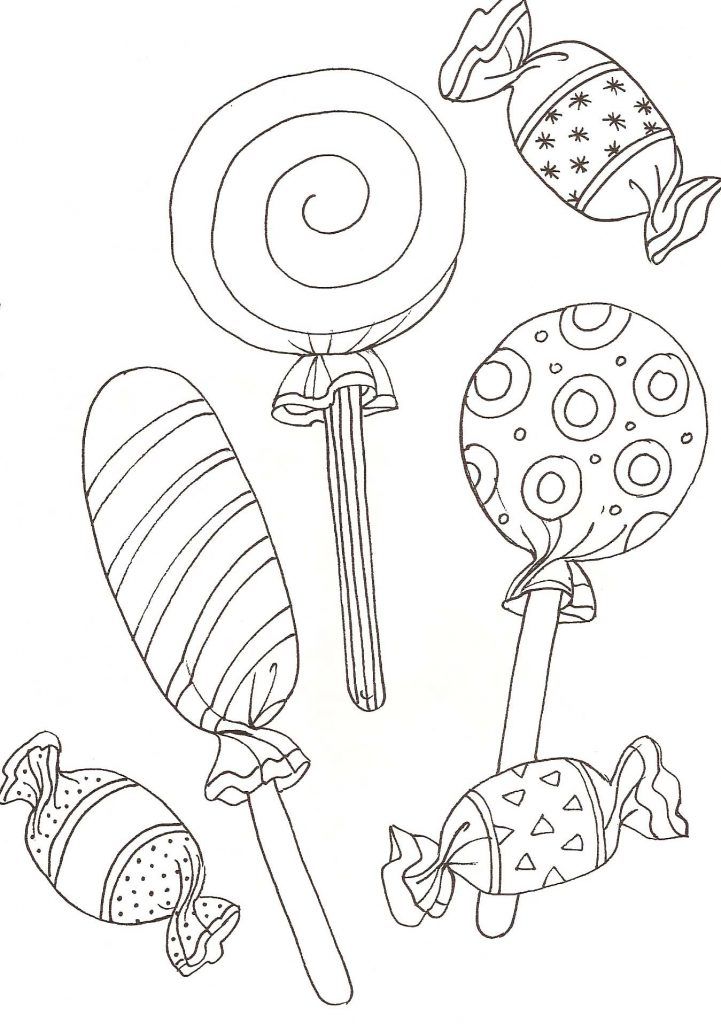 Lollipop coloring pages