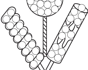 Dot marker candy coloring pages do a dot candy coloring printable candy coloring sheets candy coloring book candy pdf do a dot sweets