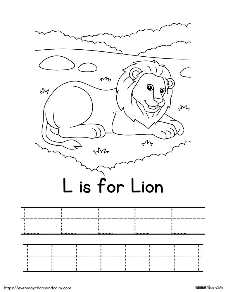 Free printable letter l worksheets