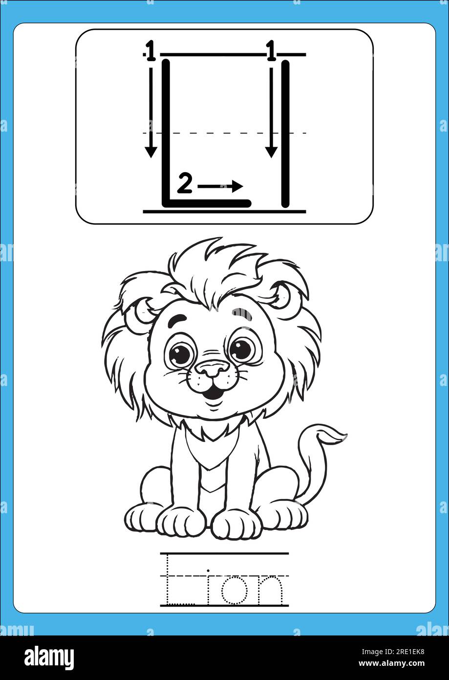 Tracing alphabet l hi