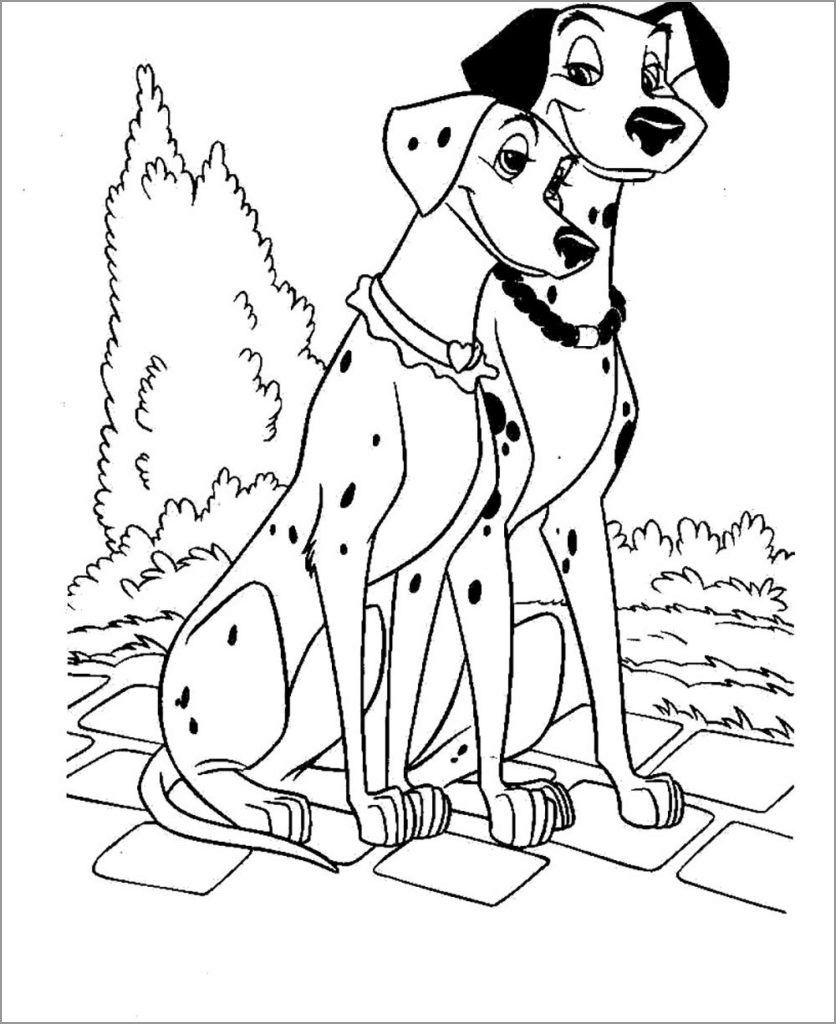 Dalmations coloring pages