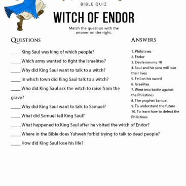 Witch of endor â page â bible pathway adventures