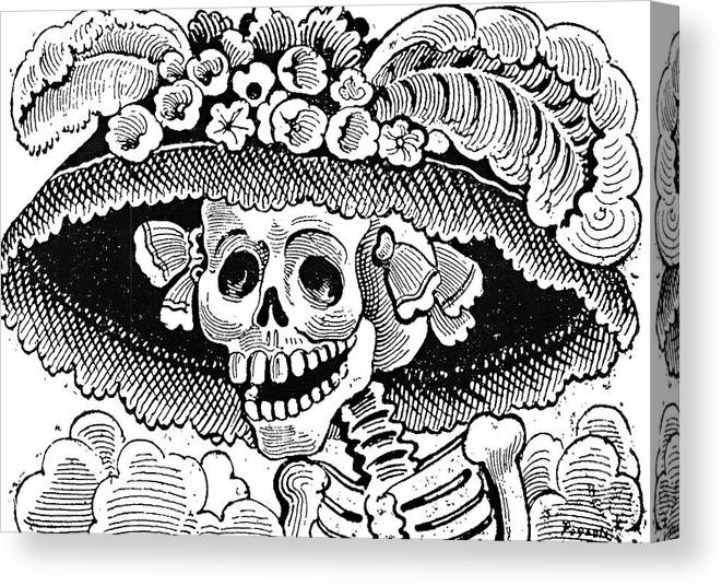 La catrina skeleton skull canvas print canvas art by jos guadalupe posada