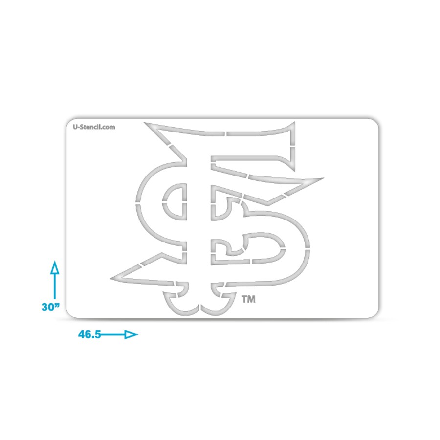 Fresno state bulldogs alternate logo tailgater stencil