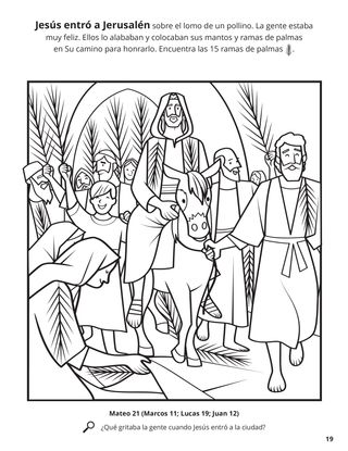 Libro para colorear de relatos de las escrituras nuevo testamento