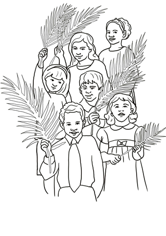Dibujo de hosanna a jesãºs para colorear dibujos para colorear imprimir gratis