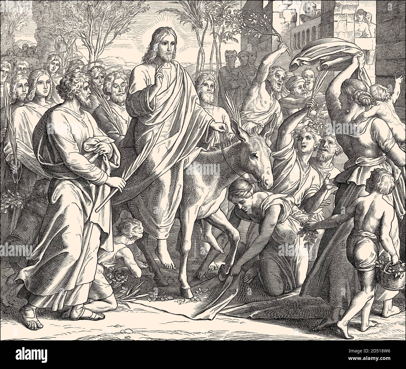 Christ entry jerusalem hi