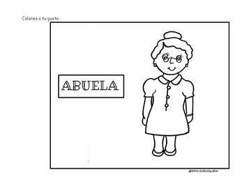 La familia coloring pages distance learning coloring pages distance learning spanish names