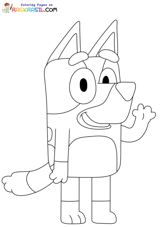 Bluey coloring pages