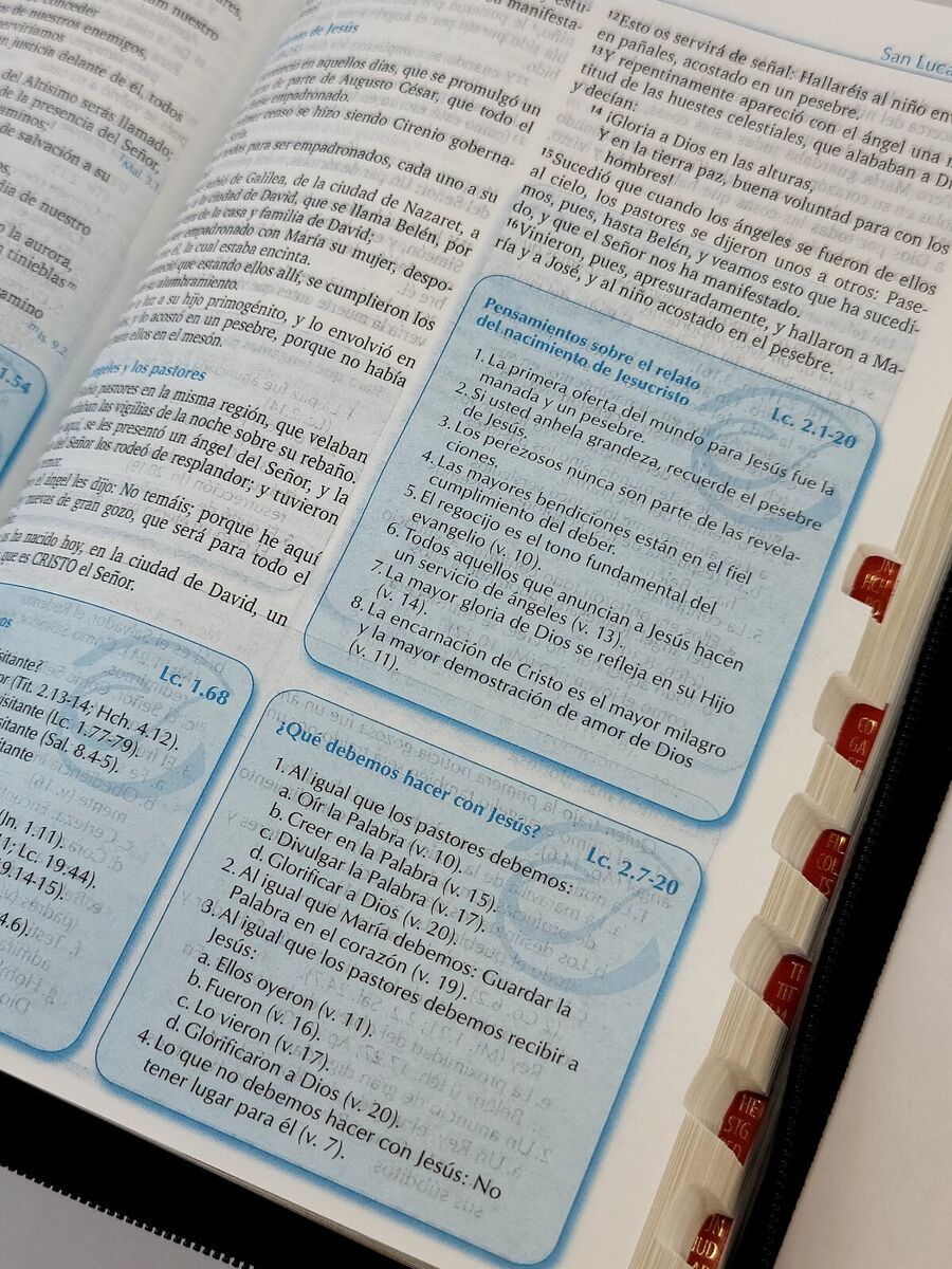 Biblia para la prediciãn rvr con ãndice color negro y cierre
