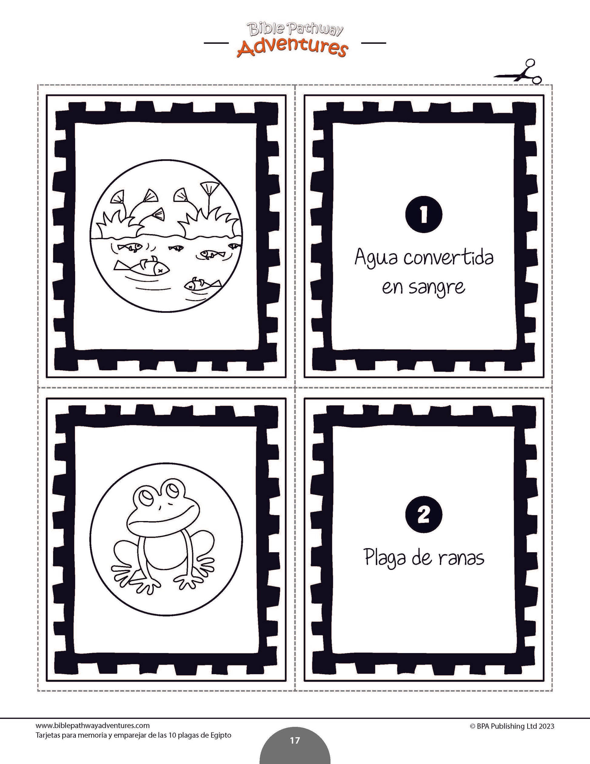 Las plagas de egipto tarjetas para memoria y emparejar pdf â bible pathway adventures