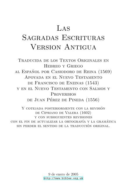 Spanish bible reina valera with variants