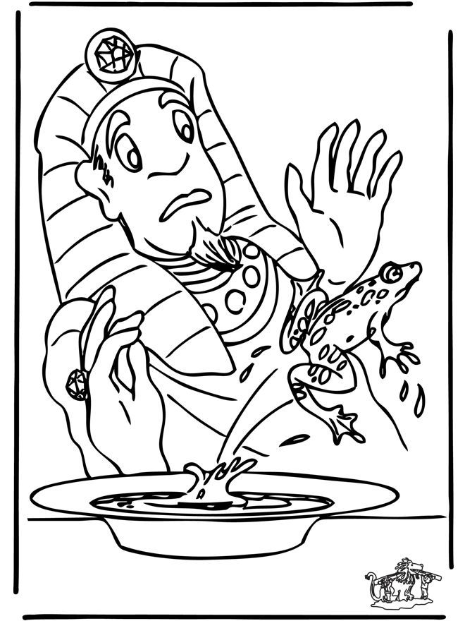 Plagues of egypt colouring pages