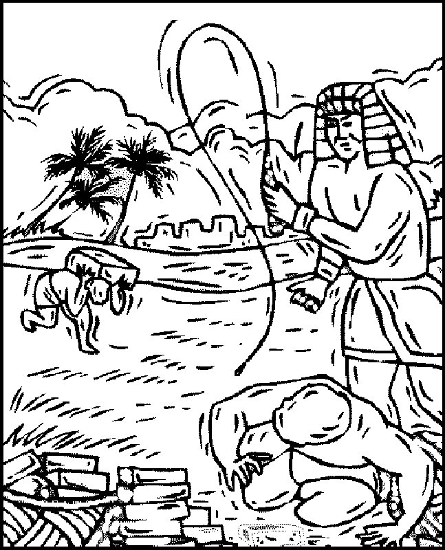 Egypt israelite slaves coloring page bible coloring pages coloring pages printable coloring pages