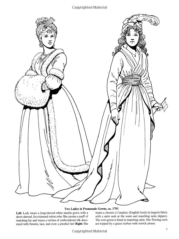 Empire fashions coloring book dover fashion coloring book fashion coloring book coloring books coloring pages