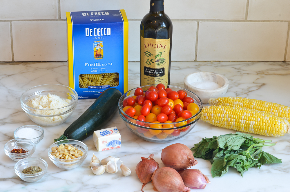 Summer pasta primavera