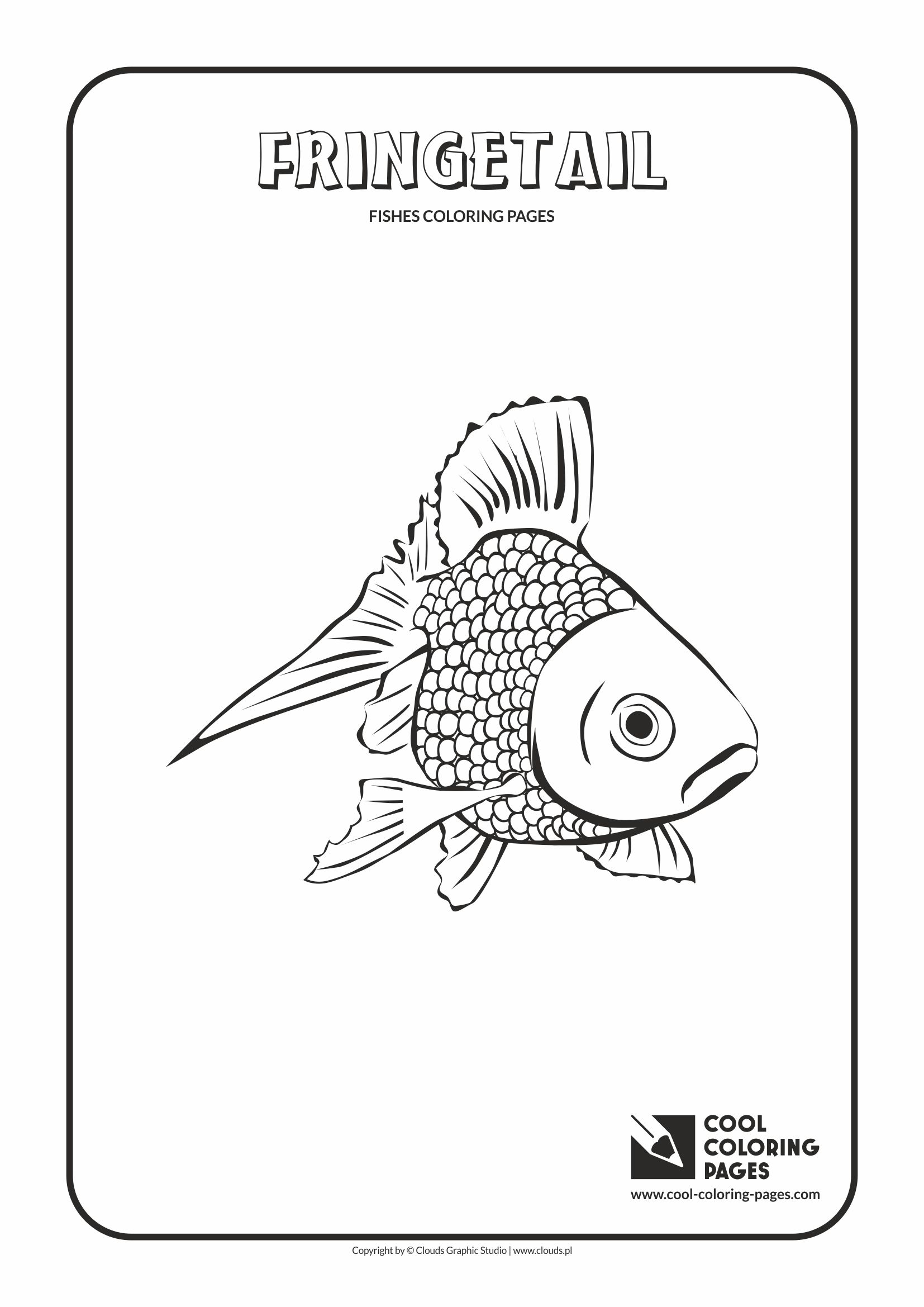 Cool coloring pages fishes coloring pages