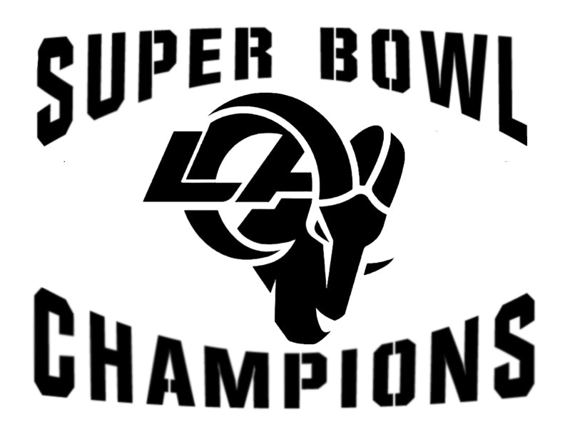 Los angeles rams la rams x super bowl stencil fast free shi â my custom stencils