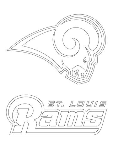 St louis rams logo coloring page free printable coloring pages football coloring pages coloring pages free printable coloring pages