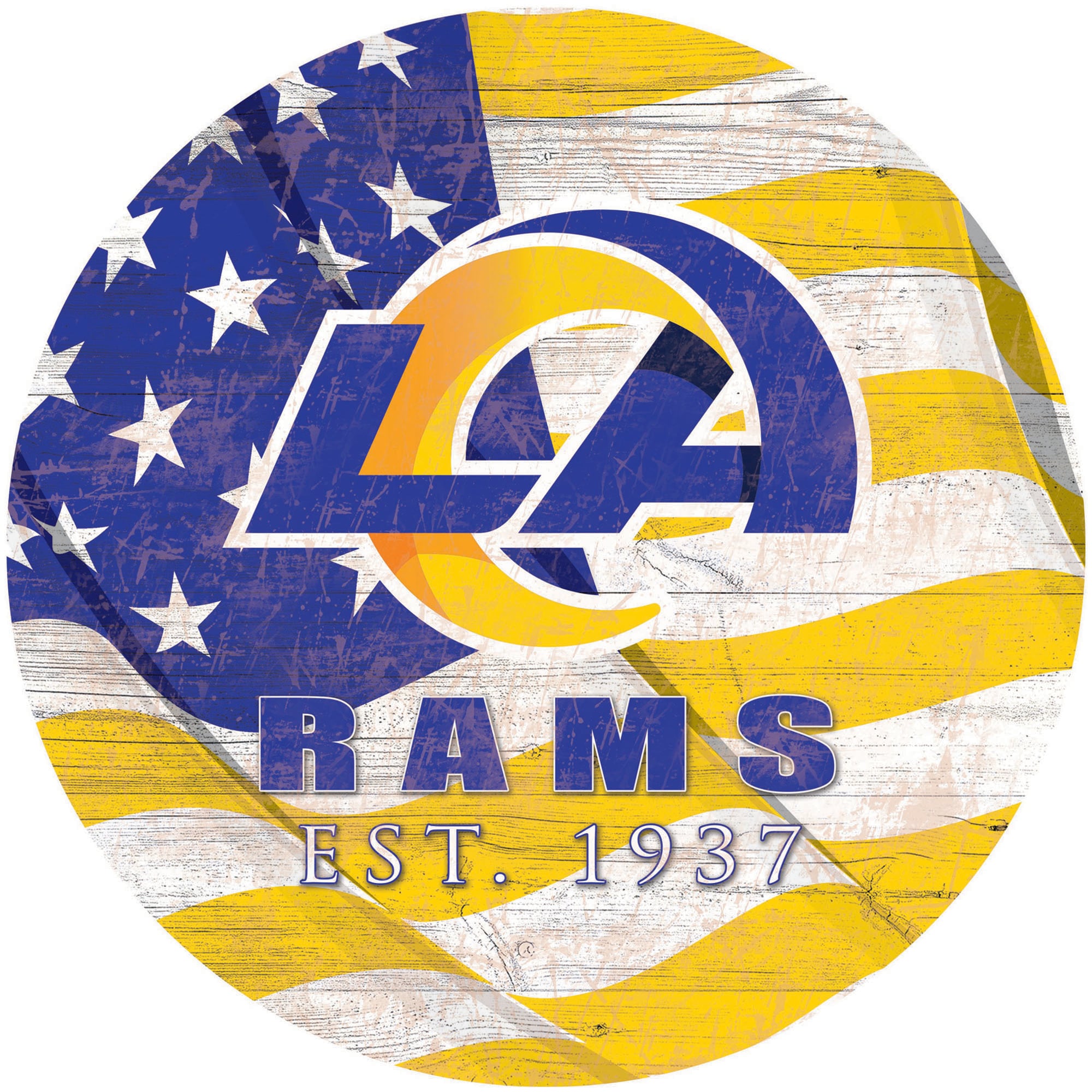 Lids los angeles rams team color flag sign foxvalley mall
