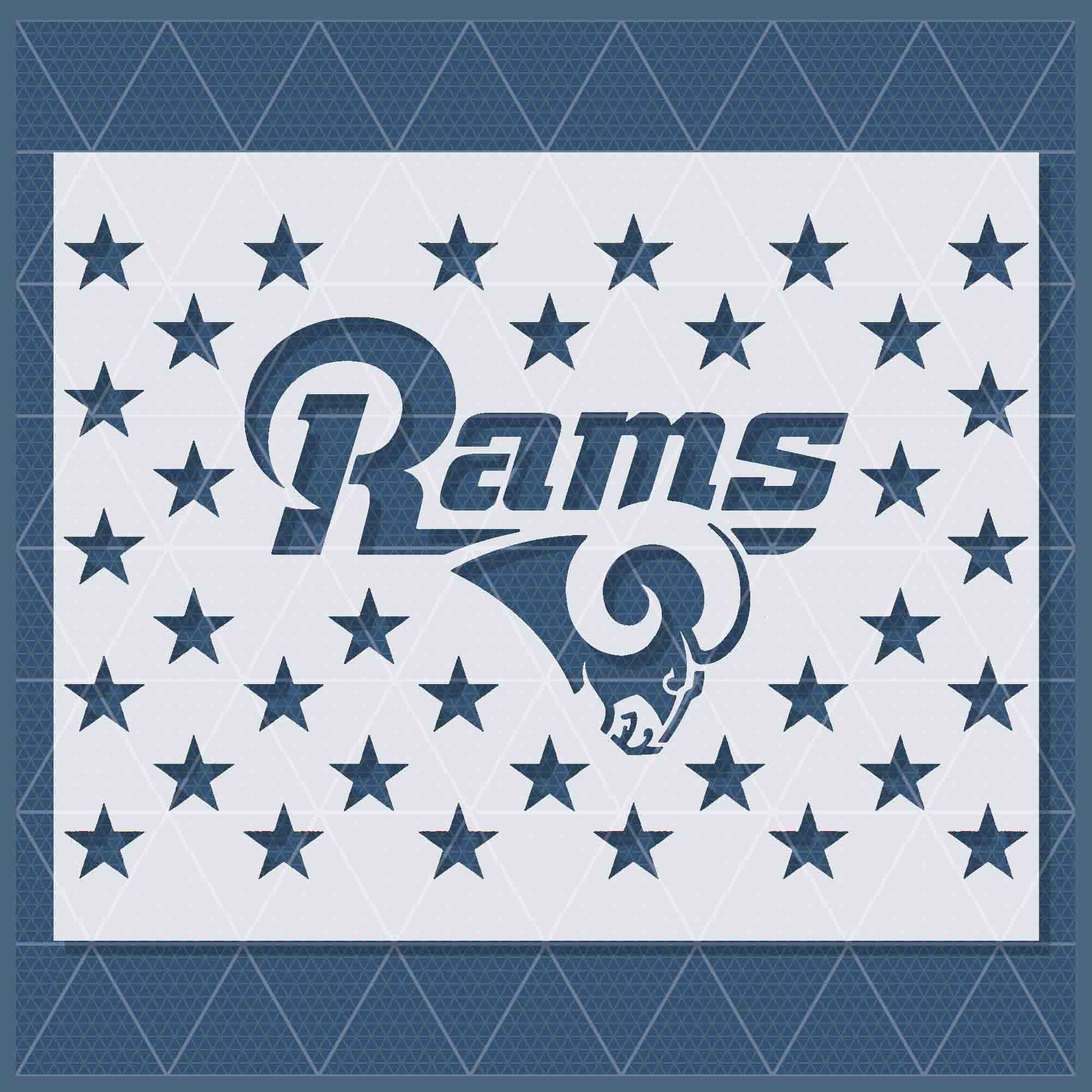 La rams stencil
