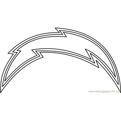 Los angeles rams logo coloring page for kids
