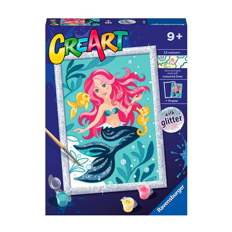 Pinta con nãºmeros sirenita de ravensburger