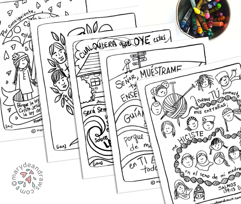 Printable bible verse coloring pages blog collection spanish pages