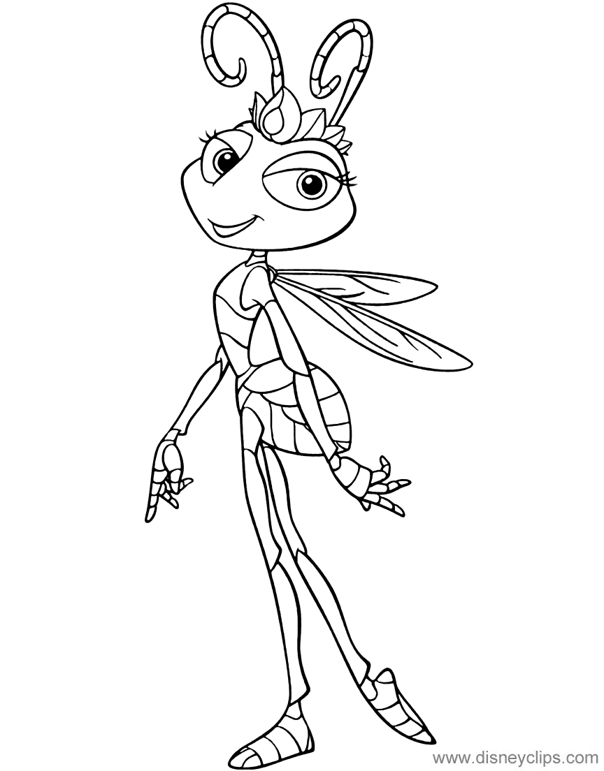 A bugs life coloring pages printable for free download